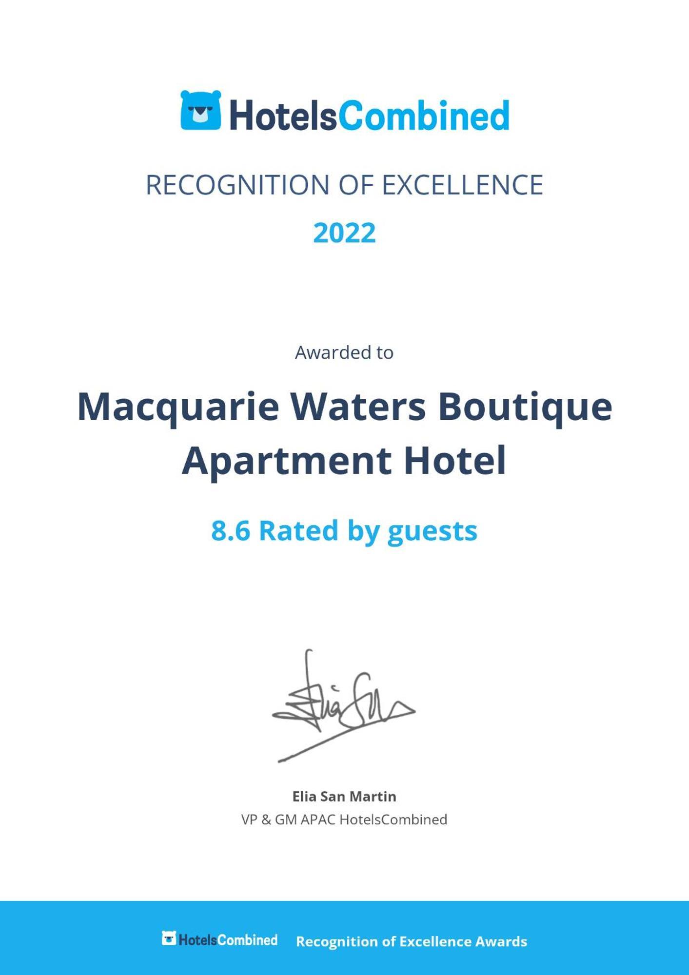 Macquarie Waters Boutique Apartment Hotel Port Macquarie Exteriér fotografie